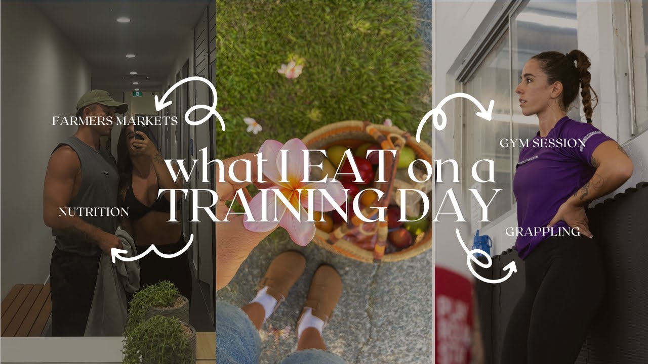 What I EAT on a TRAINING day | Nutrition, farmers markets, grappling, and gym edition