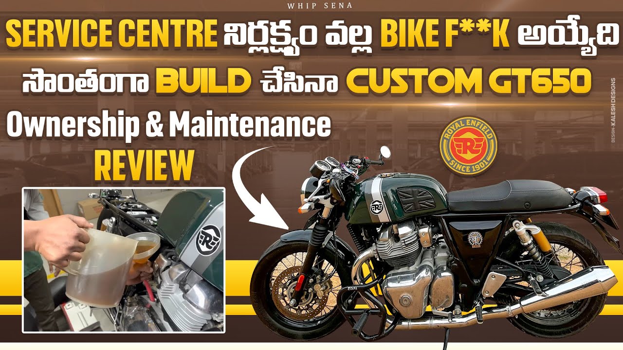 @ashiksabu05’s hand made custom continental Gt 650 l Telugu review