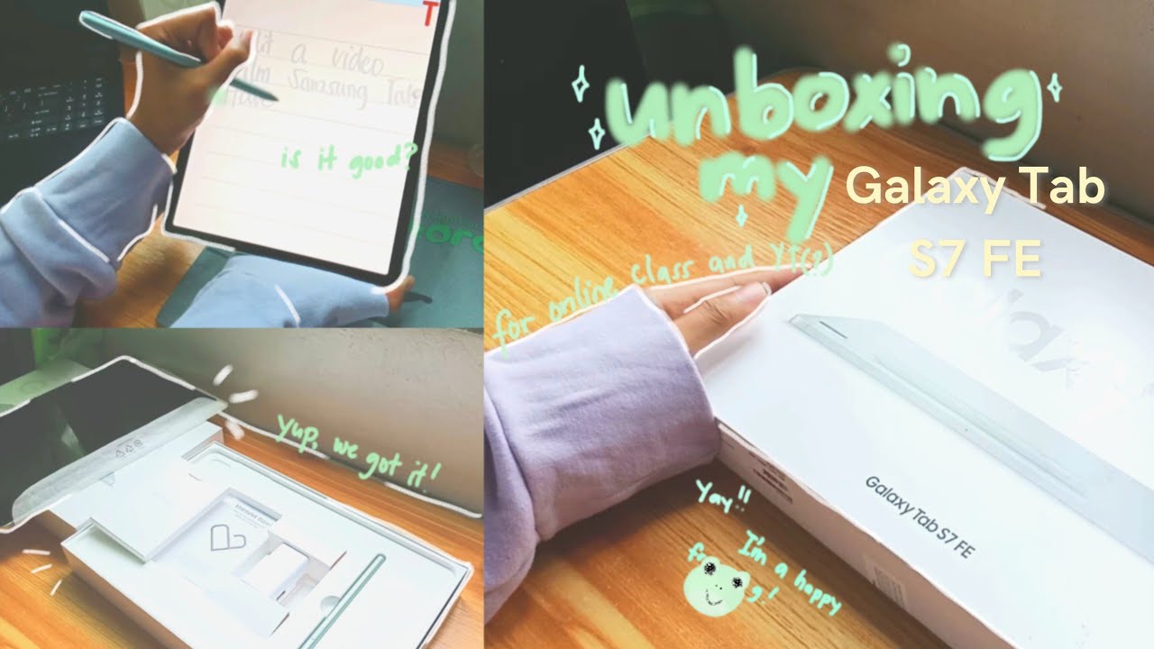 Unboxing Samsung Galaxy Tab S7 FE || by giingerbeing 🌿🍵💚🌱