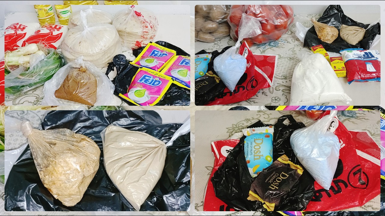 مشتريات شهر 2❗ واول خزين رمضان 🌙مليت البيت بالخير وبمبلغ بسيط👌كل سنه وانتم طيبين🌙