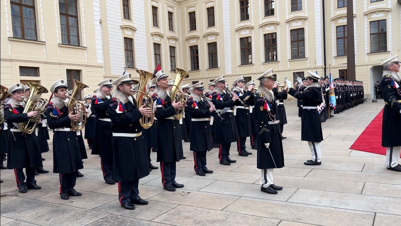 The Band of the Castle Guards and Police of the Czech Republic - State Visit of the Angola President