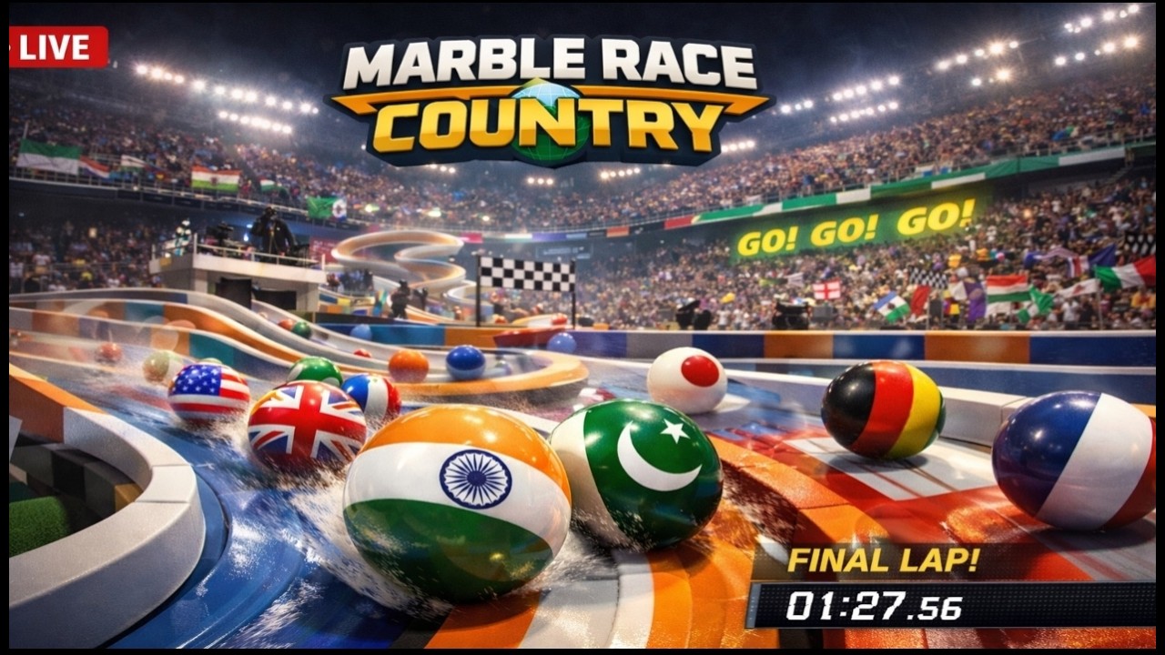 Maxo Gamerz Hub Live 🔴 Marble Race Country LIVE 🌍🏁