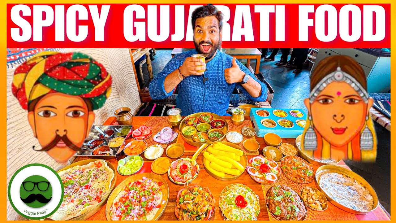 Spicy Gujarati Food Tour 🌶 | Kathyawadi Food | Kismat Kathiyawadi Vadodara | Veggie Paaji