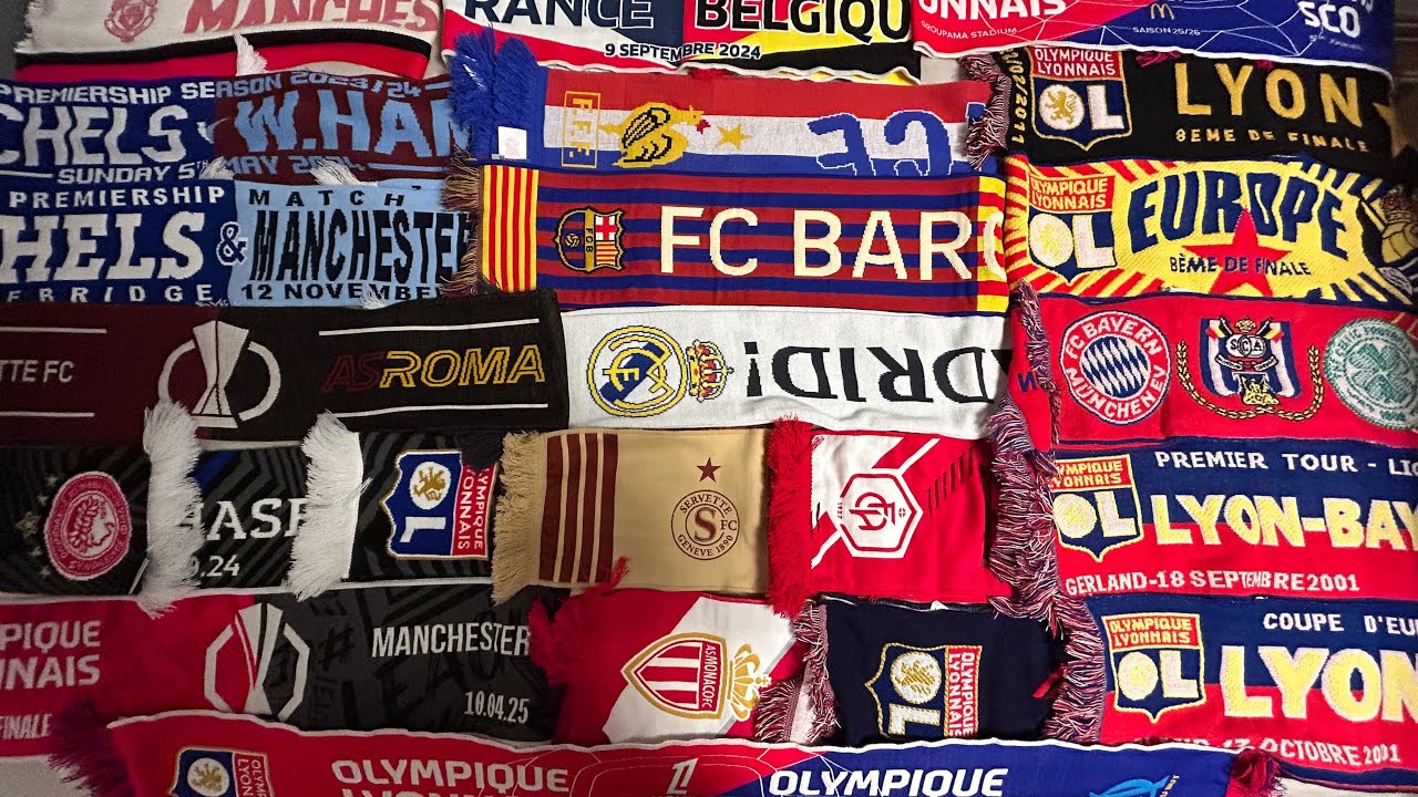 Collection personnelle d'écharpes de football ! 🧣⚽️