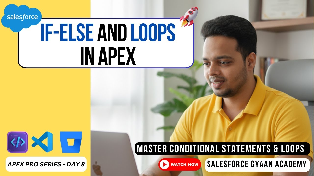 Apex Operators, If-Else & Loops | Build Real Logic in Apex | Apex Pro Series Day 8