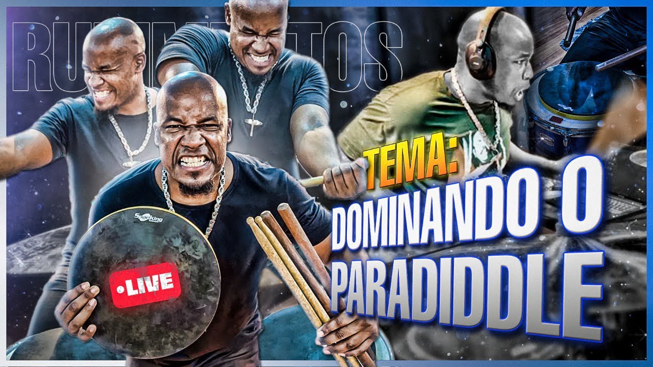 PARADIDDLE COMEÇANDO COM MÃO ESQUERDA
