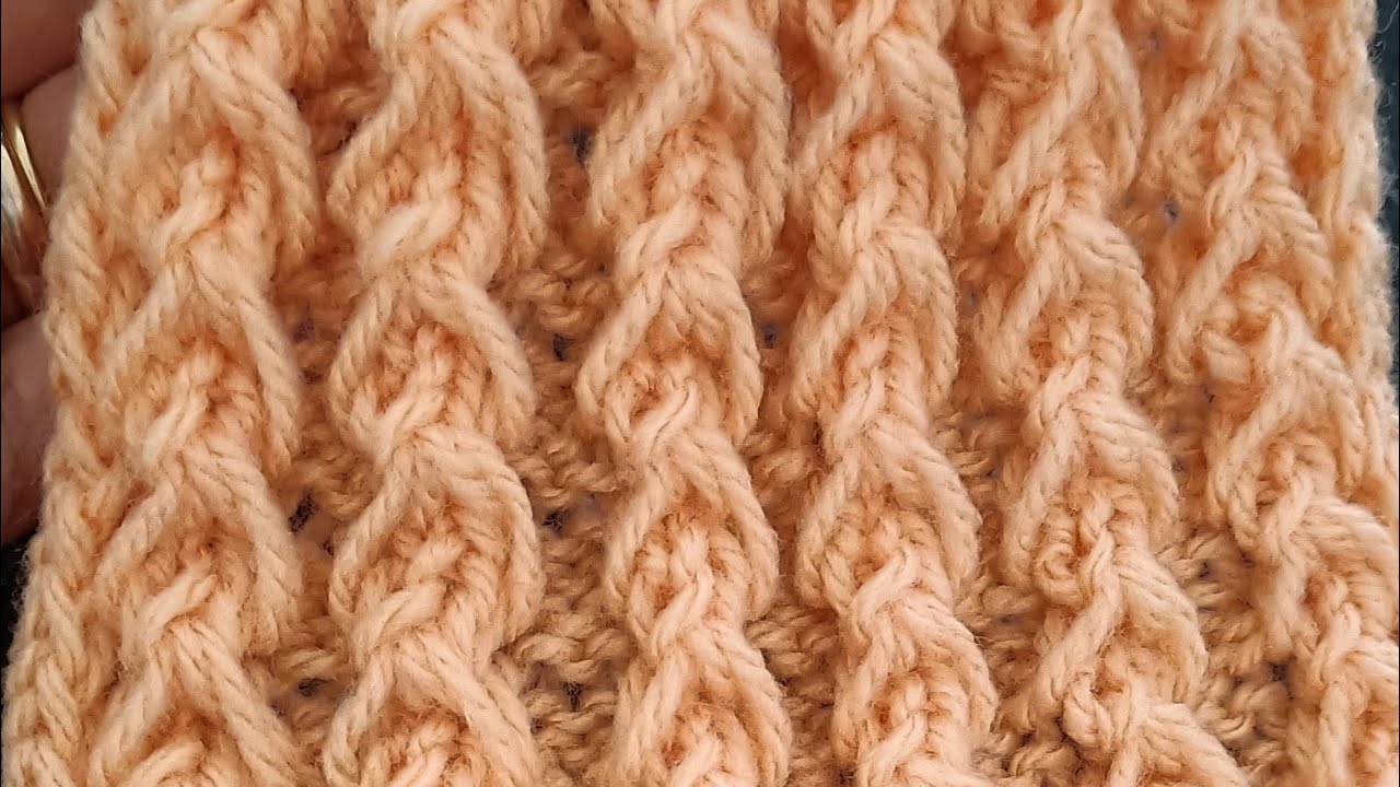 Tejido y punto elástico en alto relieve- Tricot - Knitting.