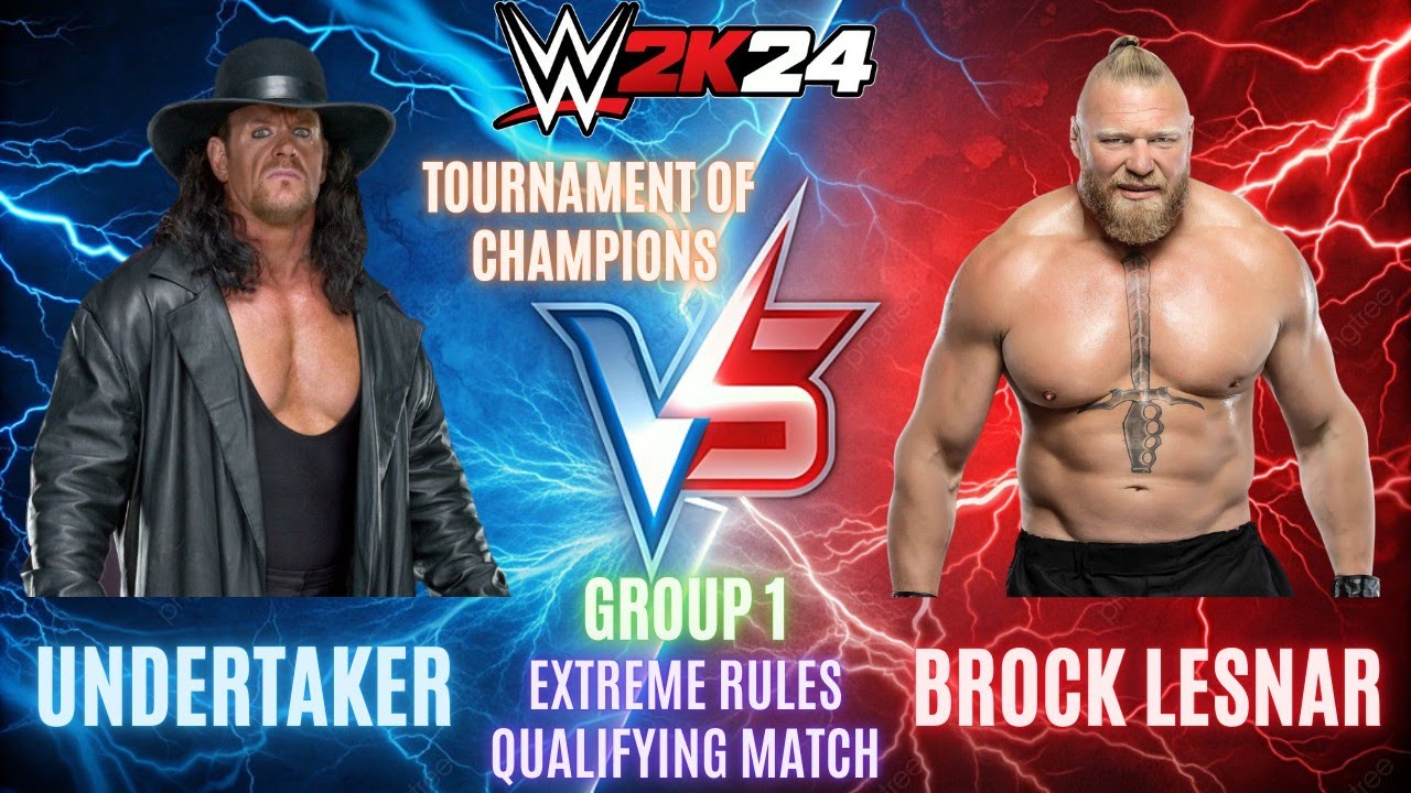 UNDERTAKER VS BROCK LESNAR | EXTREME RULES MATCH | TOURNAMENT OF CHAMPIONS | WWE 2K24 GAMEPLAY |