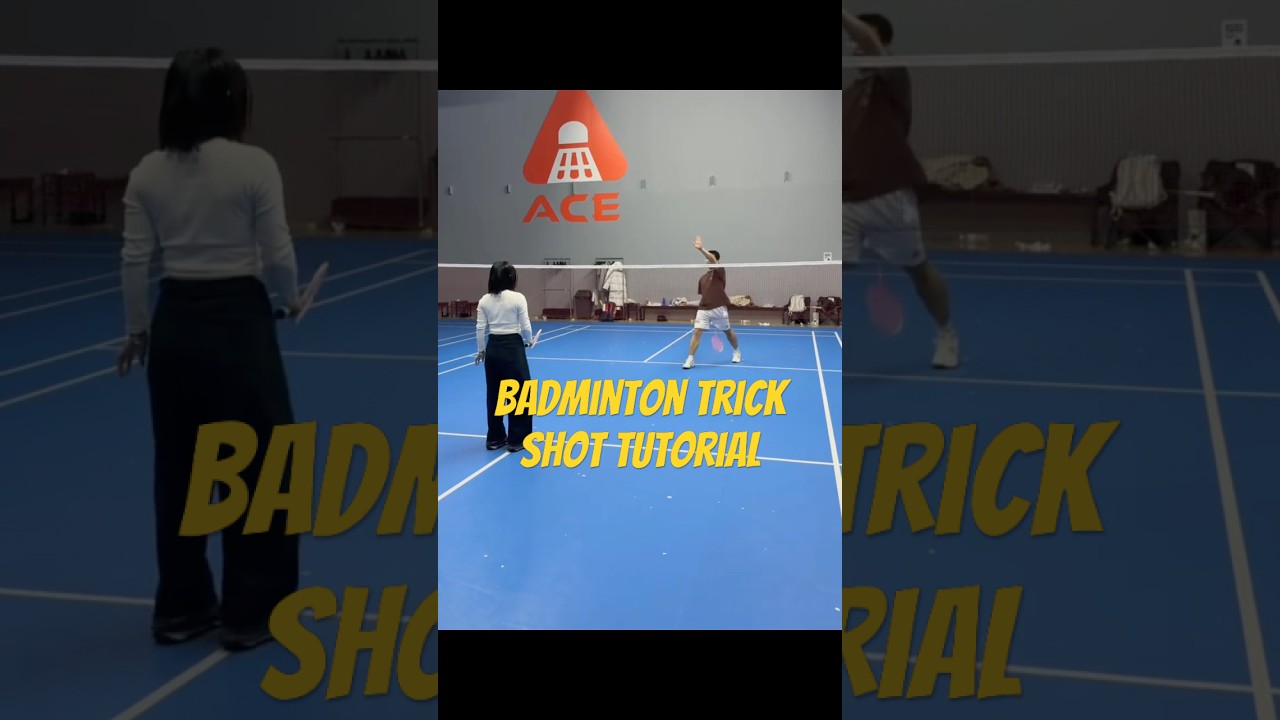 Badminton trick shot tutorial. 