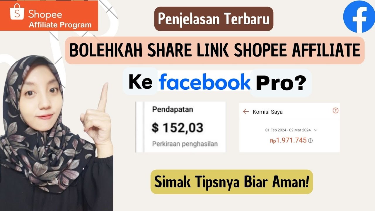 SHARE LINK SHOPEE AFFILIATE KE FACEBOOK PRO, APAKAH BOLEH? Cara Share Link ke FB Pro Agar Aman