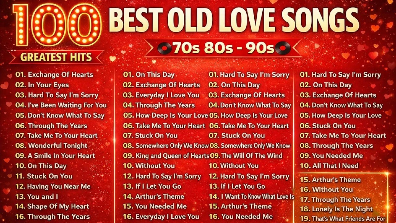 Classic Love Songs 80s 90s – Whitney Houston, Mariah Carey, Celine Dion, MLTR