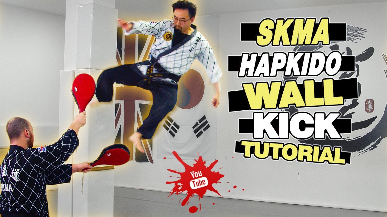 Урок по прыжкам с ударом ногой в стену - техники SKMA HAPKIDO