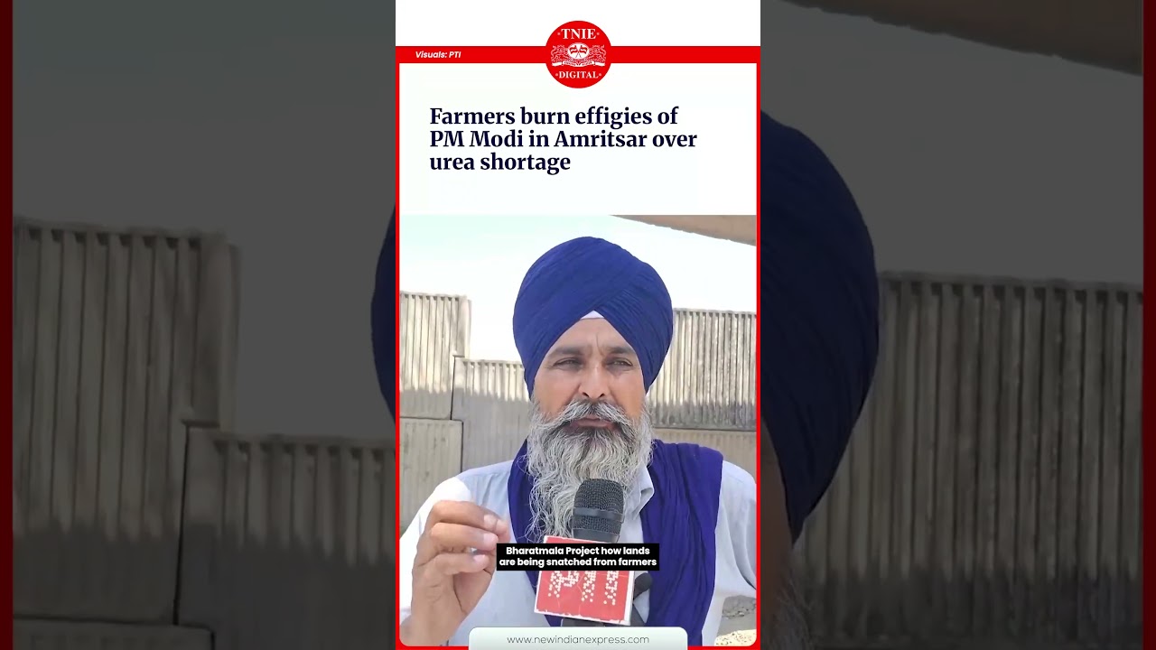 Punjab farmers protest against urea shortage, fuel price hike amid war in West Asia