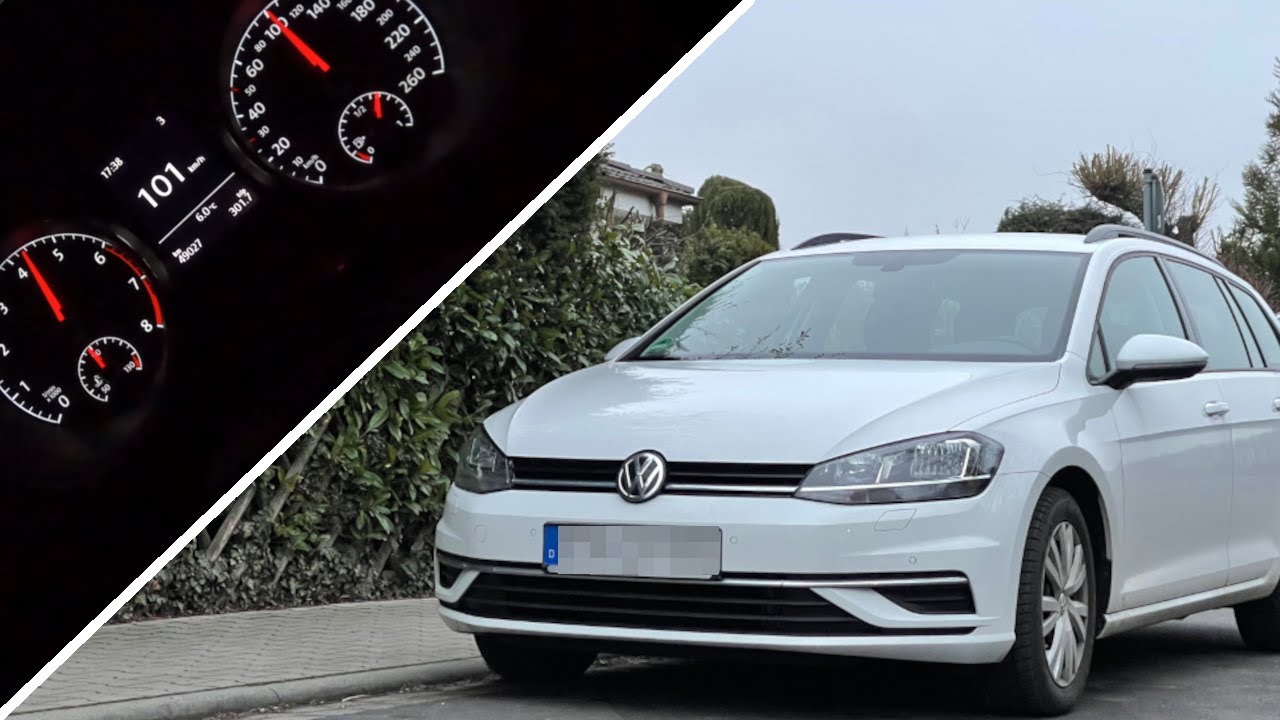 VW Golf 7 Variant | 0-100 km/h | 1.0 l | 110 PS Benzin | acceleration | MT
