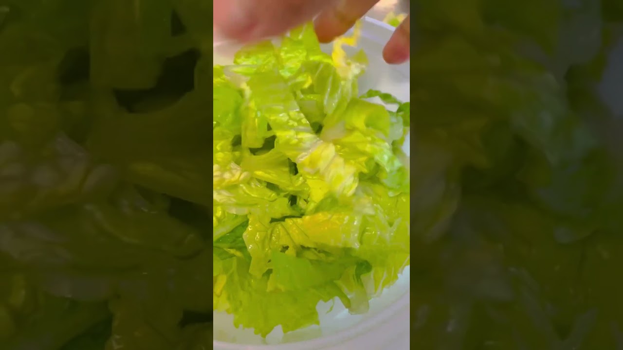 Fresh Green and Crisp Salad  #shorts #short