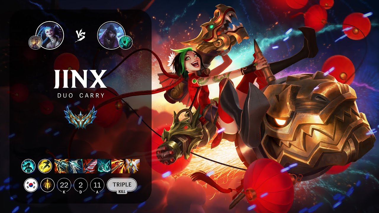 Jinx ADC vs Aphelios - KR Challenger Patch 13.20