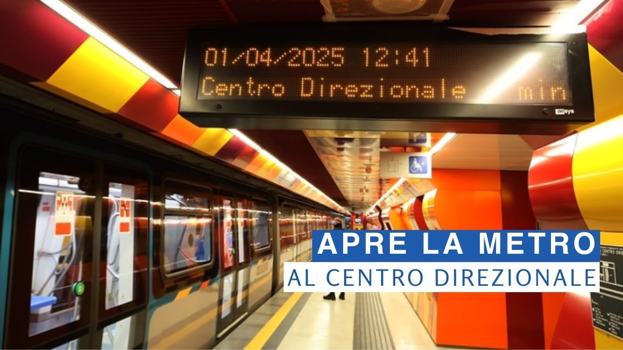 Napoli, aperta la stazione della metropolitana del Centro Direzionale (NeaPhoto Renato Esposito)