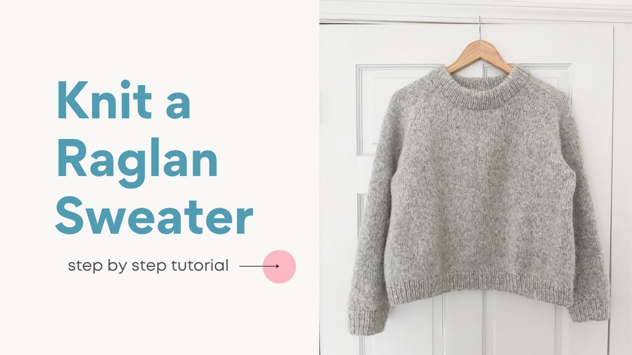 How to Knit a Top Down Raglan Sweater with a Folded Collar | The Classica Pullover by Ashley Lillis
