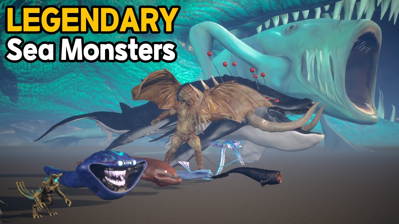 Legendary Sea Monsters Size Comparison