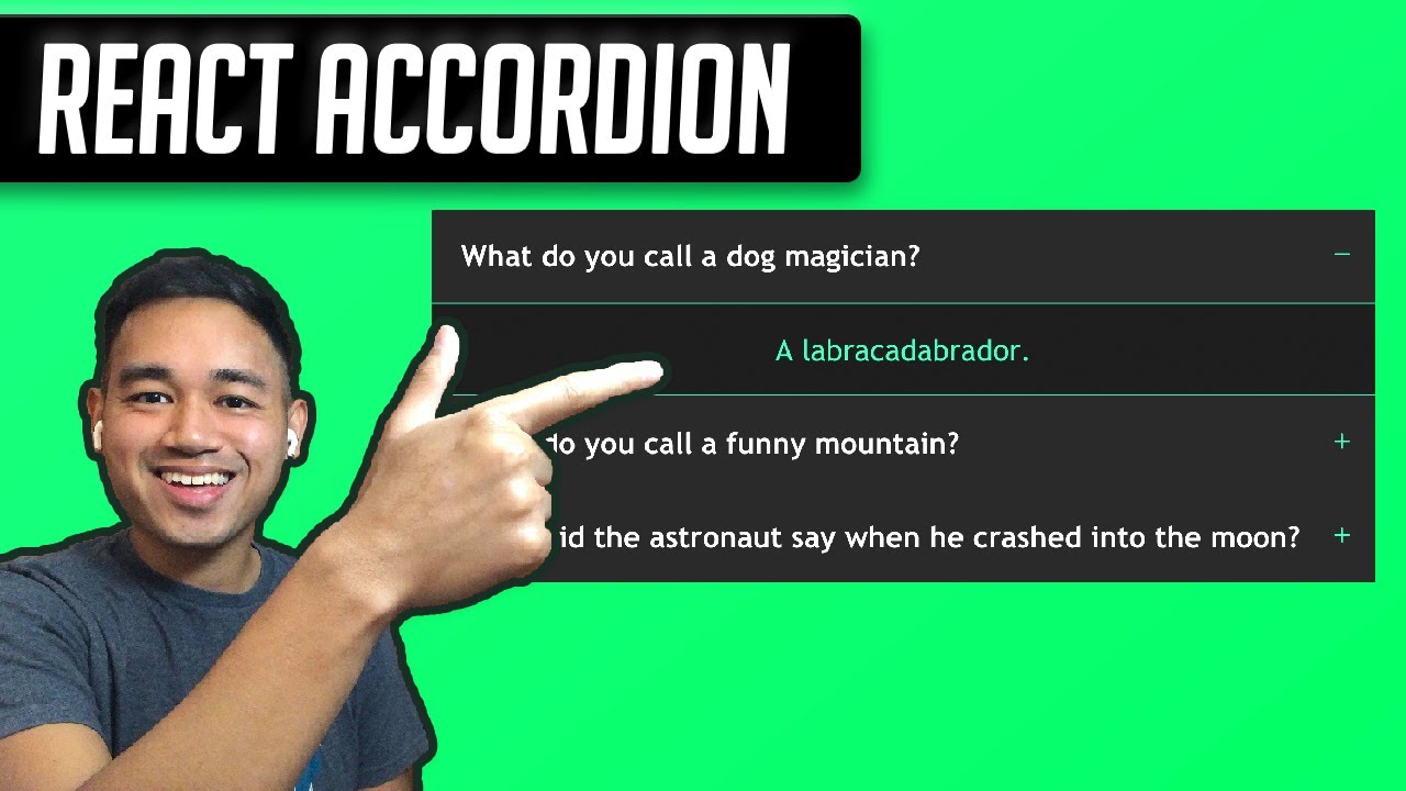 Build a React Accordion Component Dropdown from Scratch