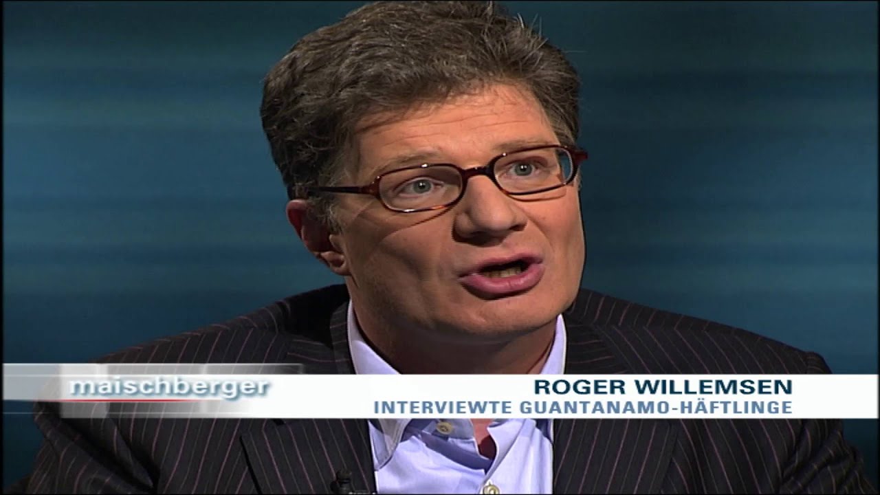 Roger Willemsen und John  Kornblum bei Sandra Maischberger