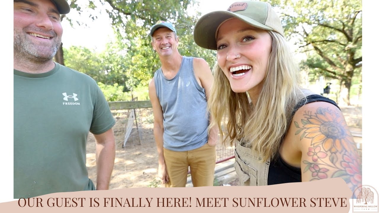 Our guest is HERE! Meet Sunflower Steve