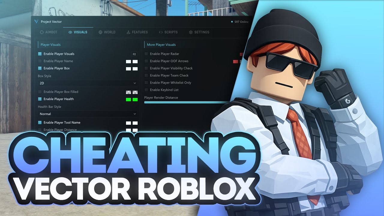 FIRST TIME CHEATING IN ROBLOX with VECTOR CHEAT