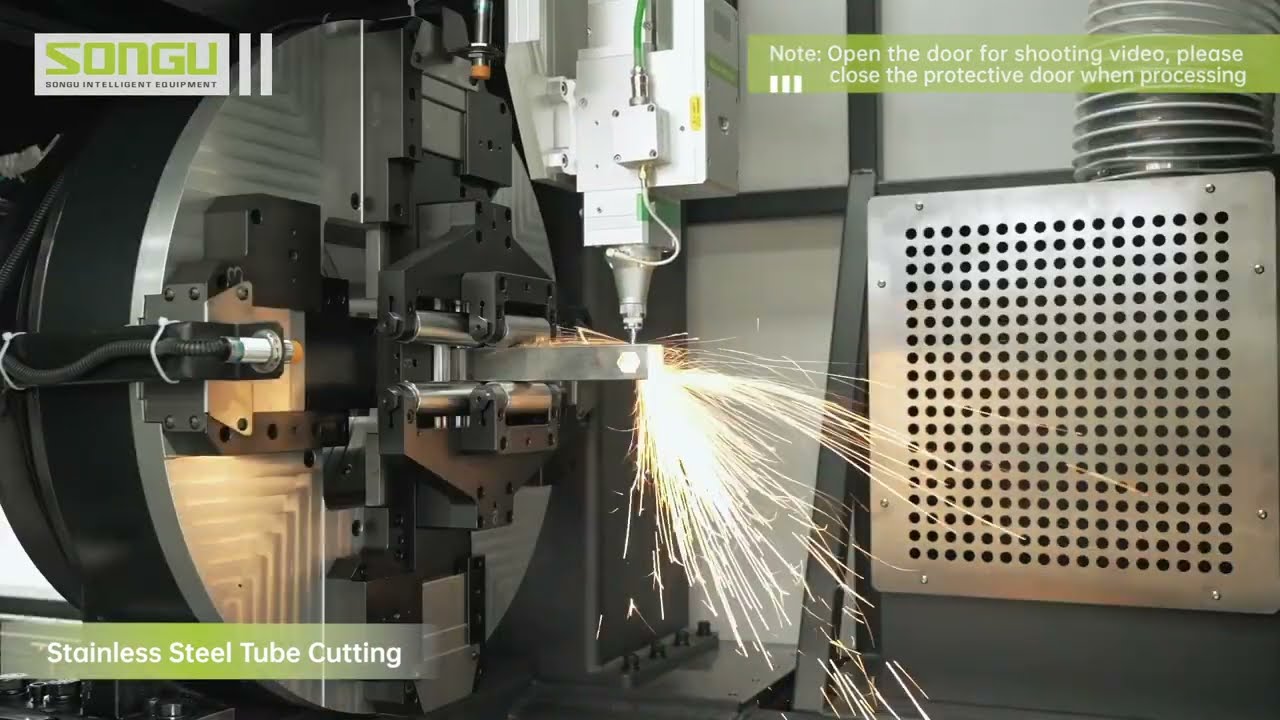 Tube7524 Tube Fiber Laser Cutting Machine With Auto-Loading System