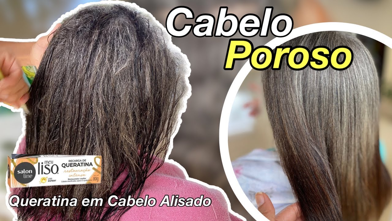 RECARGA DE QUERATINA SALON LINE | reconstrução para cabelos fracos e quebradiços.
