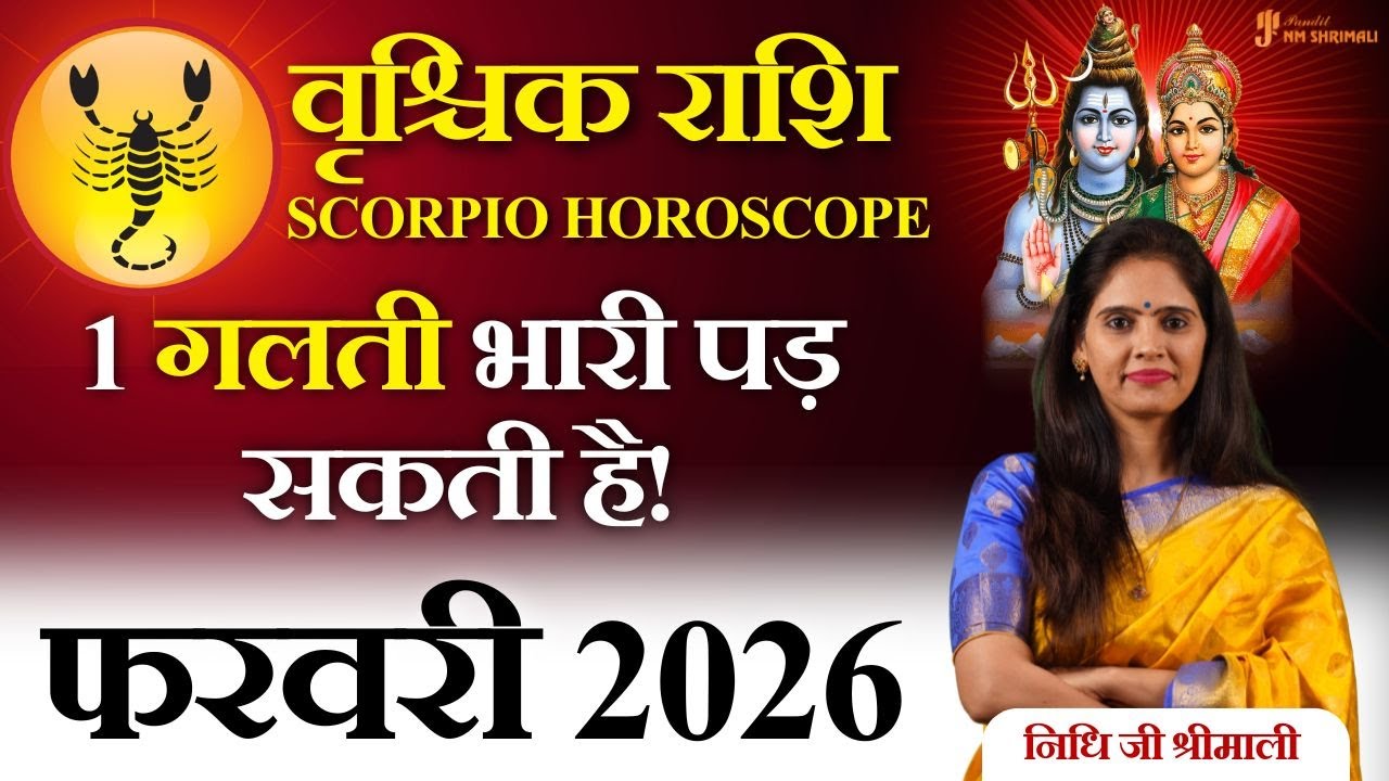 🦂🔥 वृश्चिक राशि फरवरी 2026 राशिफल | Vrishchik Rashi February 2026 | Career 💼 Love ❤️ Money 💰