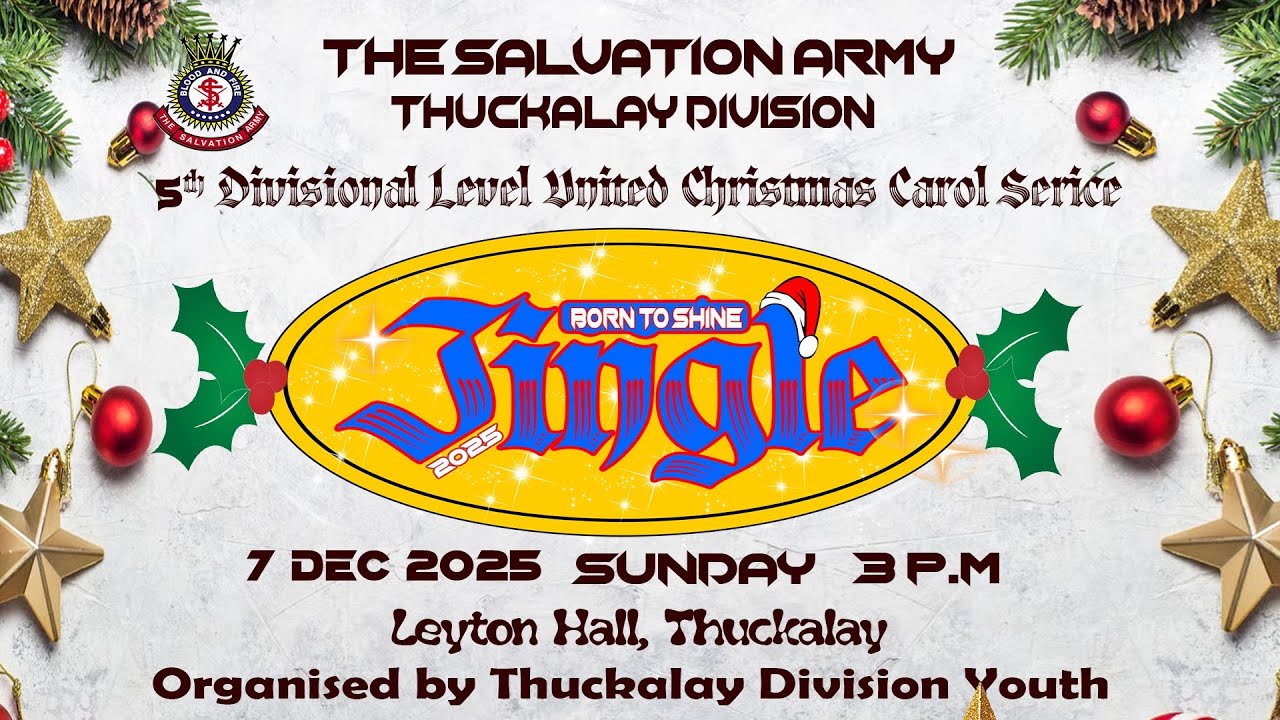5th Divisional Level United Christmas Carol Service | 7 Dec 2025 @ 3 PM | Leyton Hall, Thuckalay |