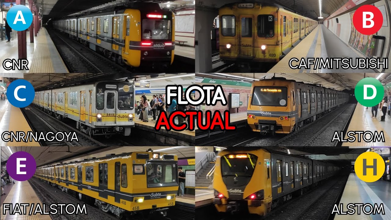 TODOS los COCHES del SUBTE DE BUENOS AIRES [REMAKE] | AÑO 2025.