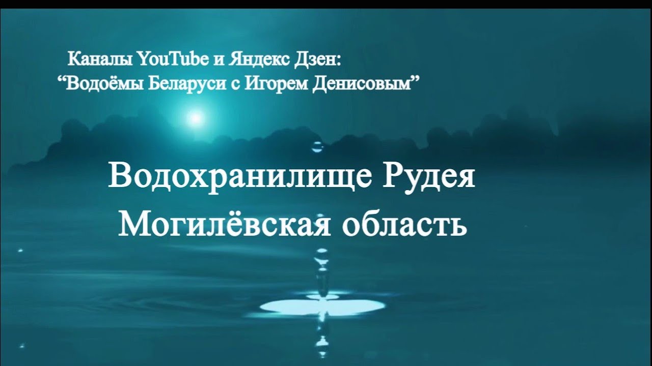 Рудея водохранилище Могилёвская область