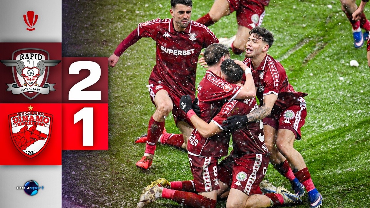 Rapid - Dinamo 2-1. Giuleștenii s-au impus în derby și s-au calificat matematic în play-off