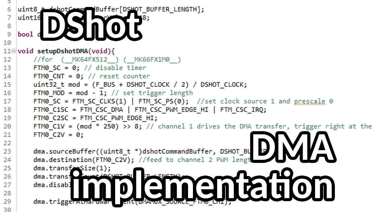 DMA Dshot implementation