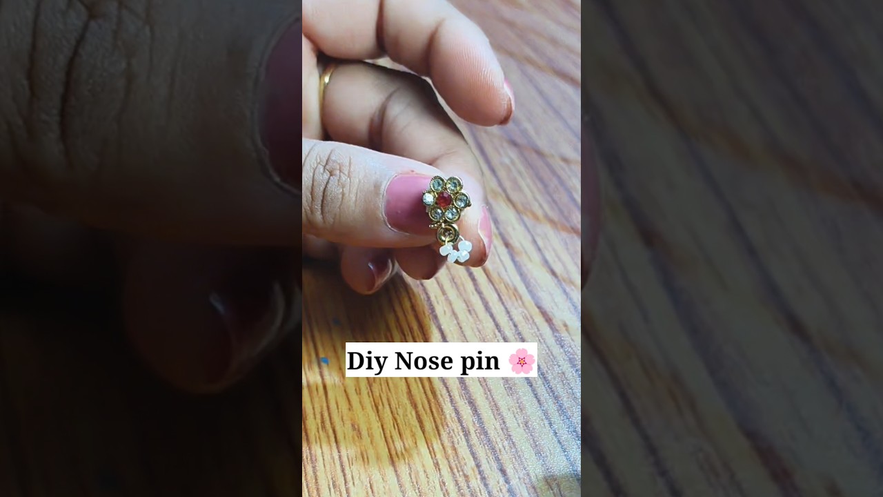 Diy nose pin 