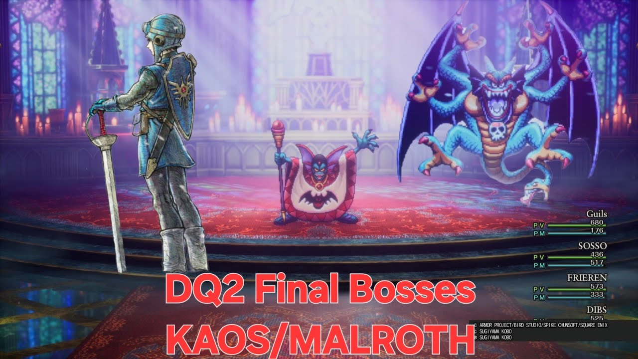 DRAGON QUEST II (Remake) vs  KAOS/MALROTH