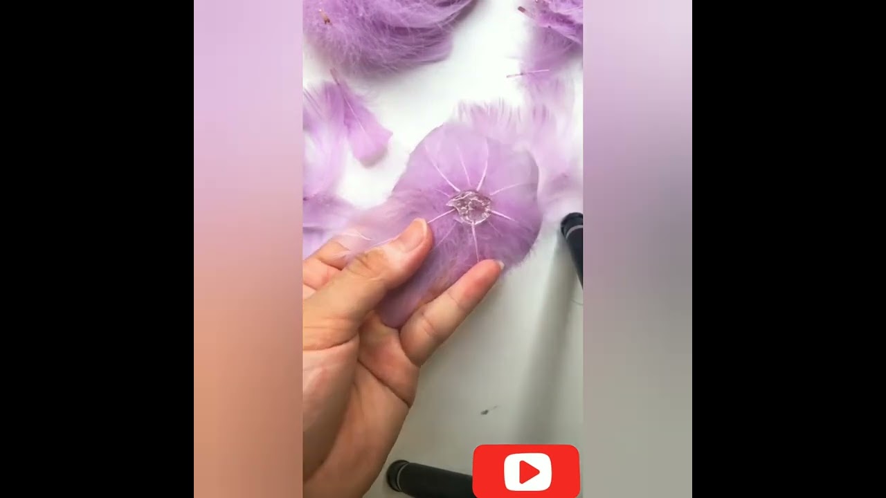 Elegant Feather Flower
