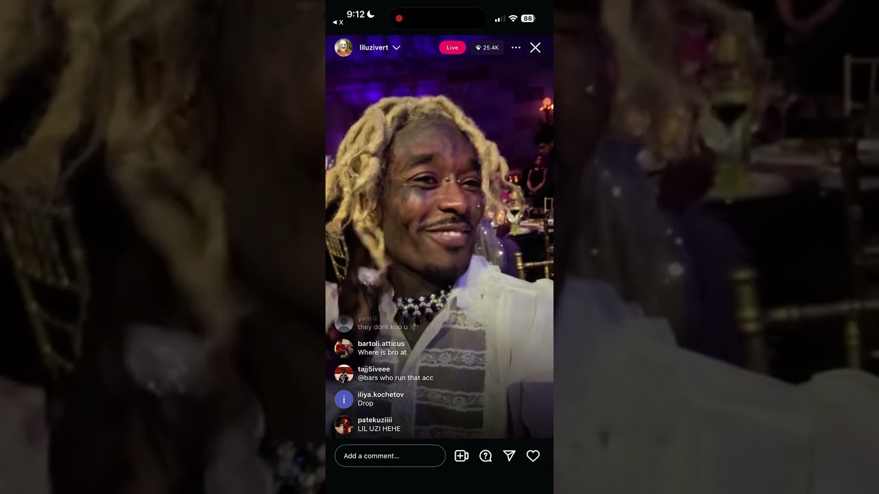 Lil Uzi Vert Instagram Live 7/16/25