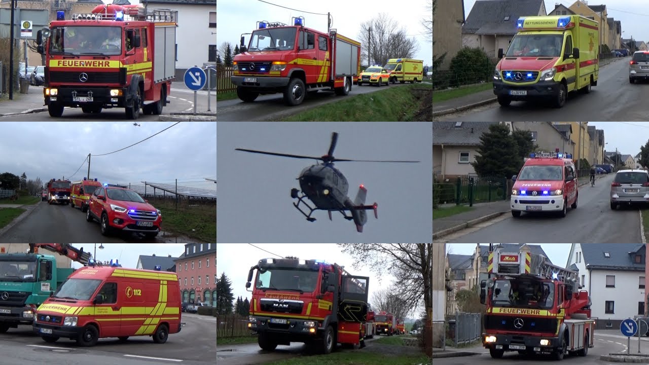 [PERSON IN WASSER] Einsatzfahrten und Einsatzstelle am 16.04.21 in Niederwürschnitz
