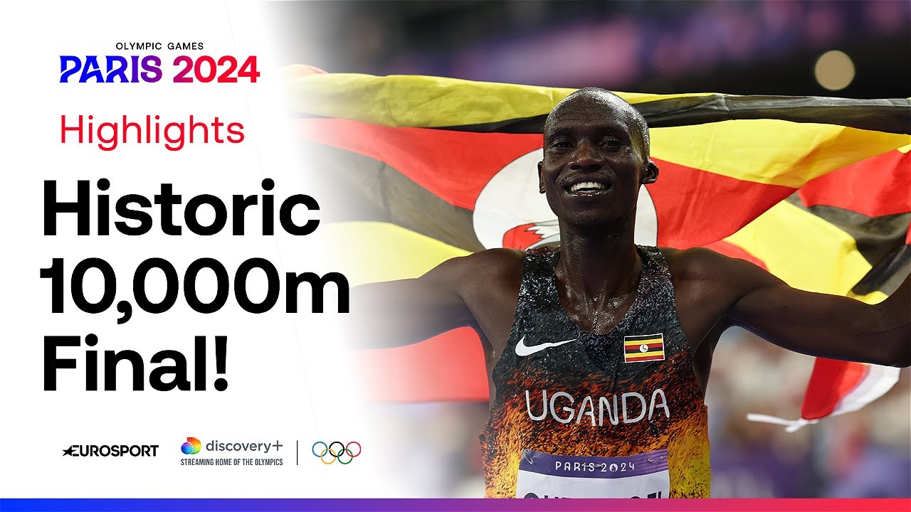 Uganda's Joshua Cheptegei clinches gold with Olympic record in men's 10,000m 🇺🇬 | #Paris2024