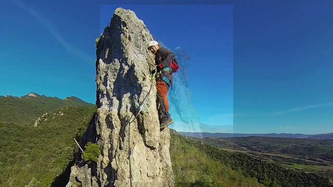 Ferrata de La Cresta en Sobrón, Álava.