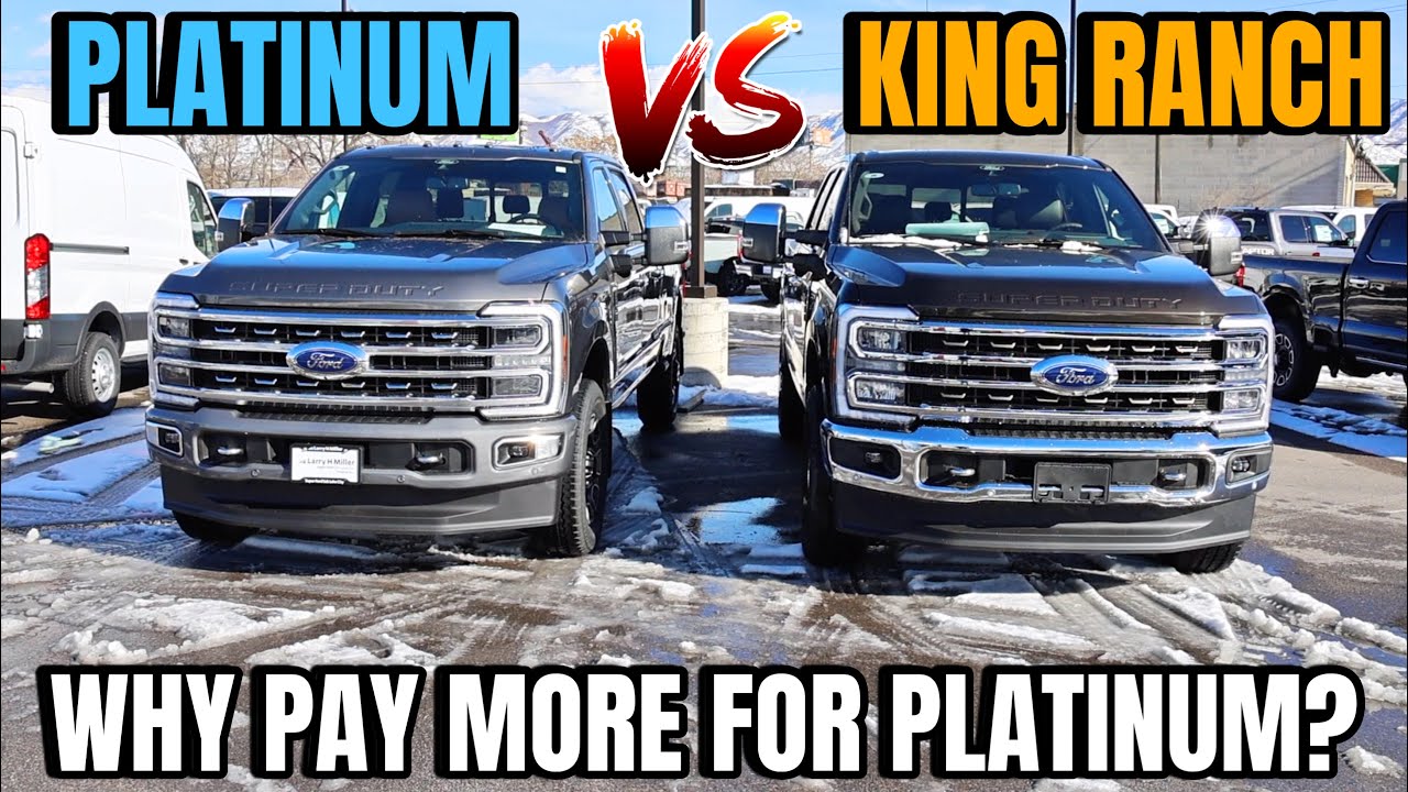 2024 Ford F350 Platinum Carmelo Int. VS Ford F350 King Ranch Java Int: Platinum Cost How Much More?