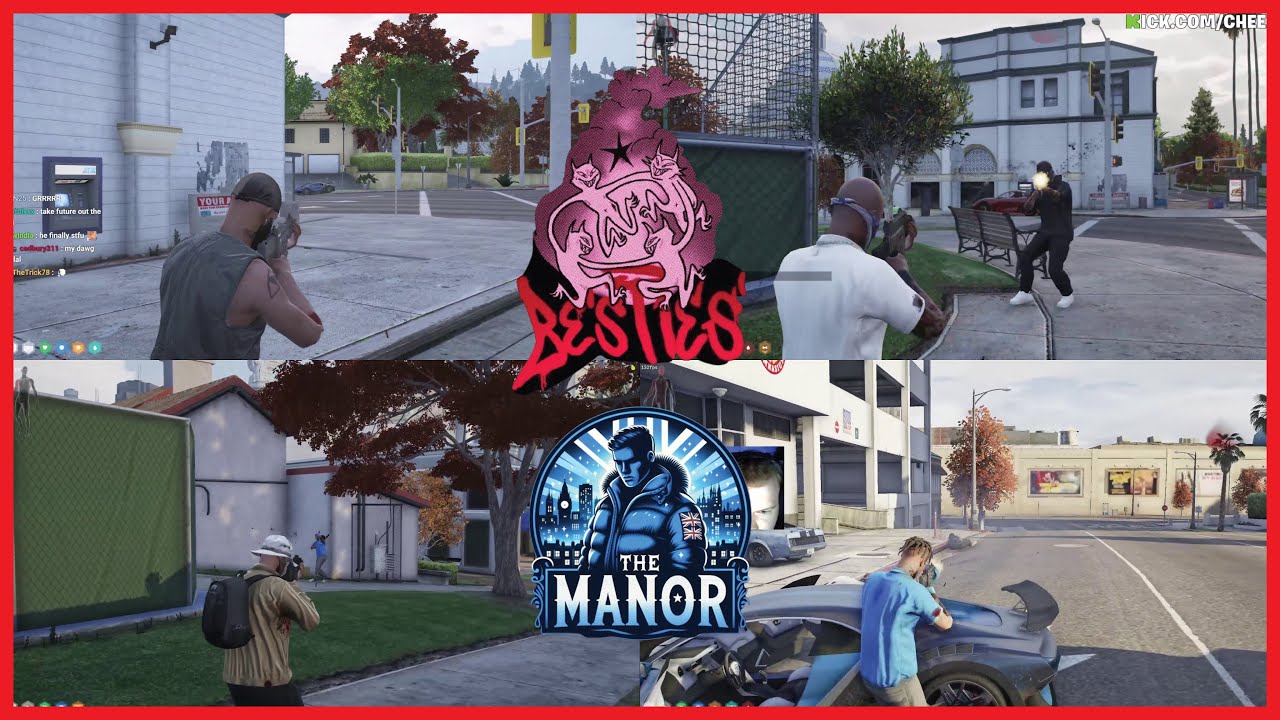 Besties против Manor 6 на 6 в Рокфорде. Первый бой войны | NoPixel 4.0