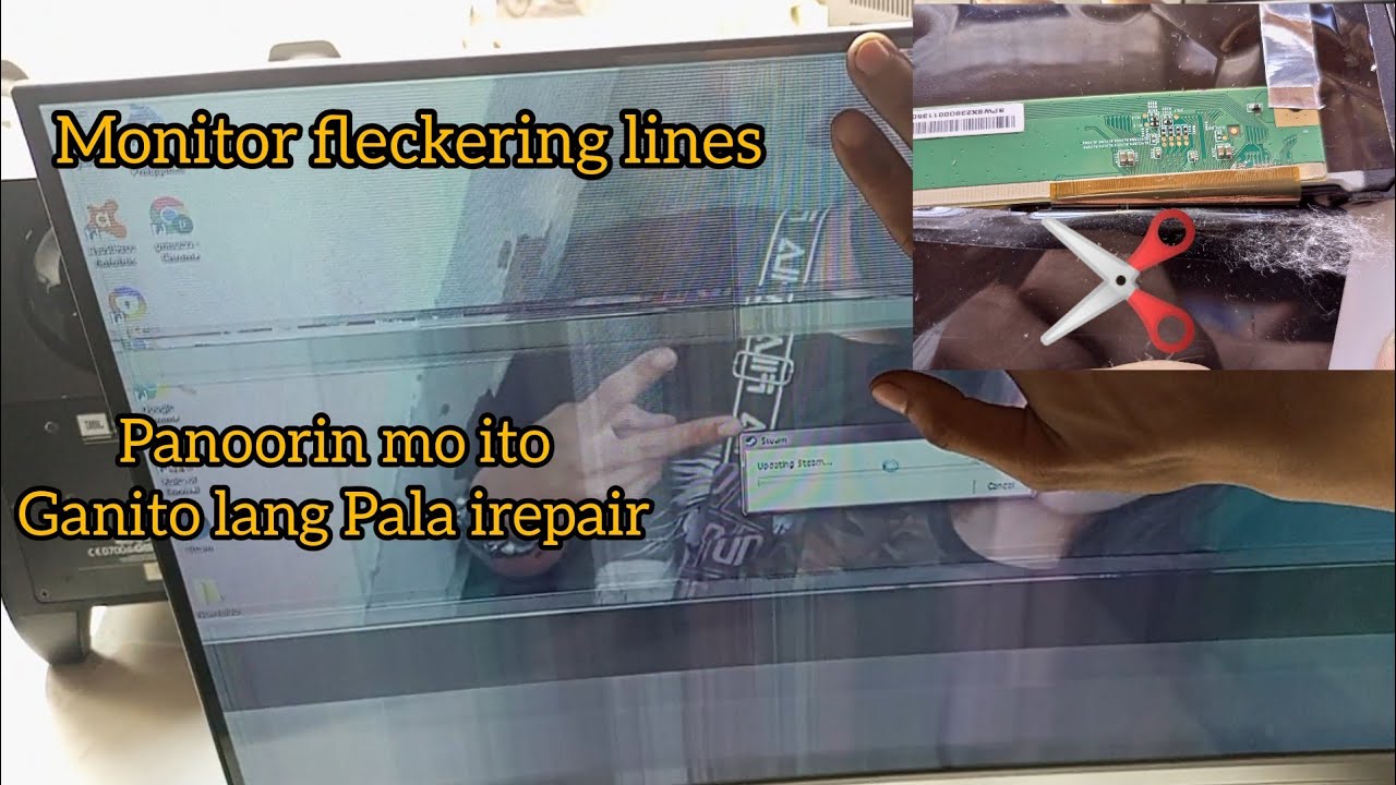YGT 24 curve monitor Repair garbage fleckering lines