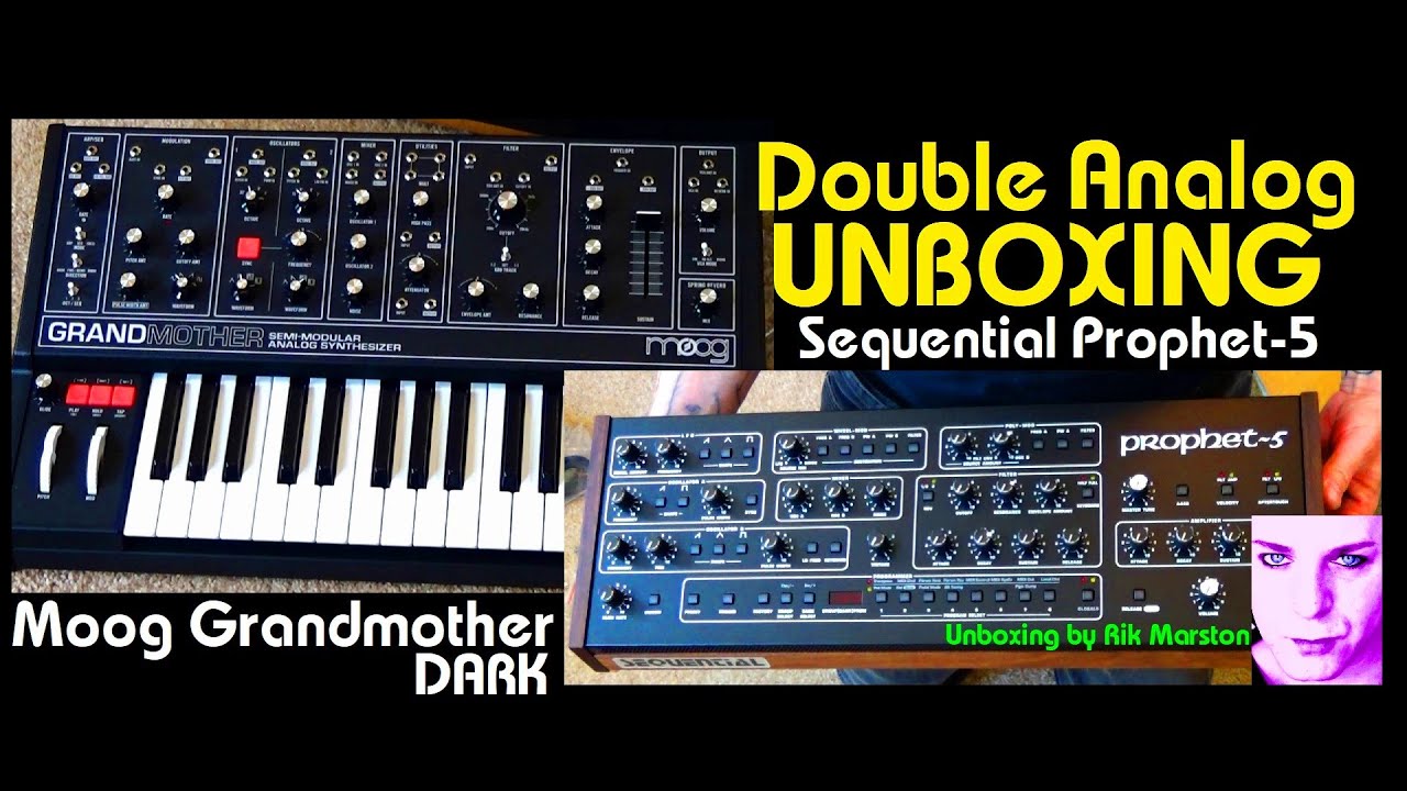 Double Analog Unboxing Moog Sequential Synthesizer Rik Marston
