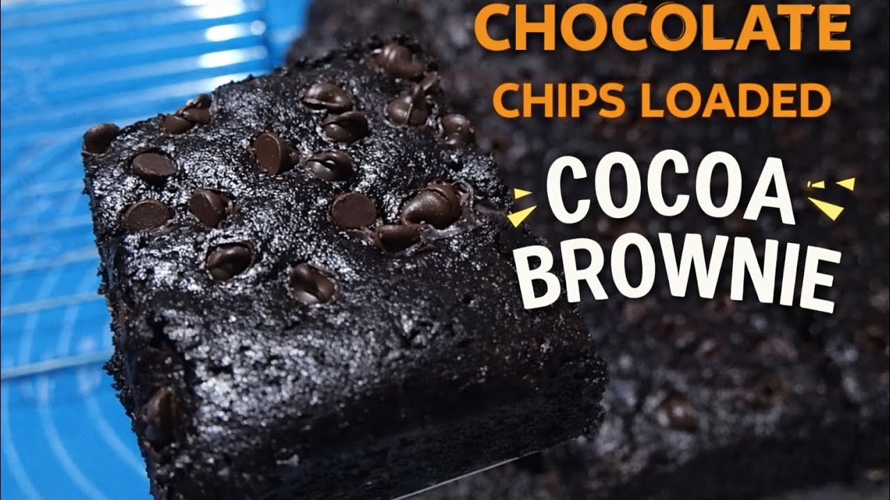 Egg based 🥚chocolate chips 🍫 loaded cocoa Fudgy brownie 🤎 My sale recipe 😃 After many trials 🎉