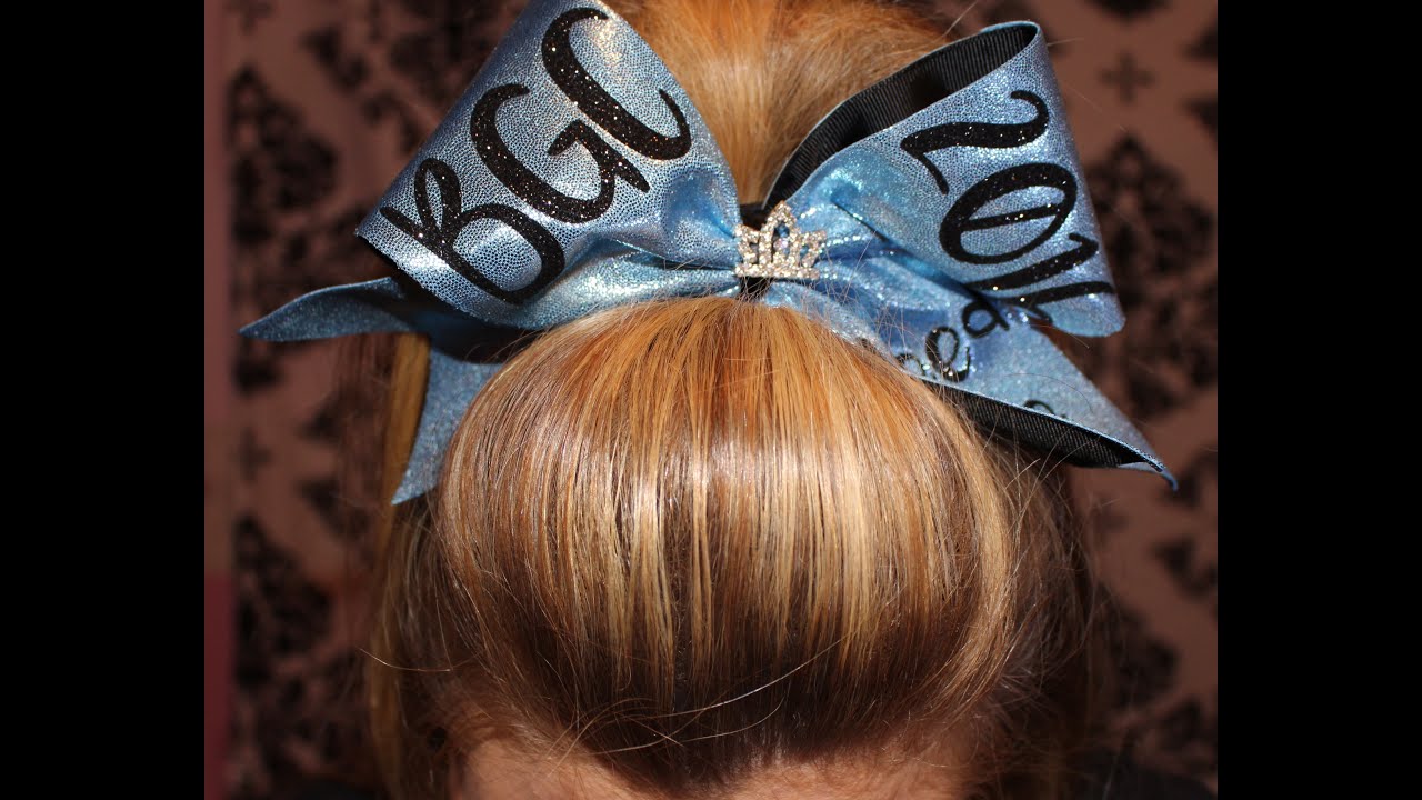 SUPER EASY HALF UP HALF DOWN CHEER HAIR