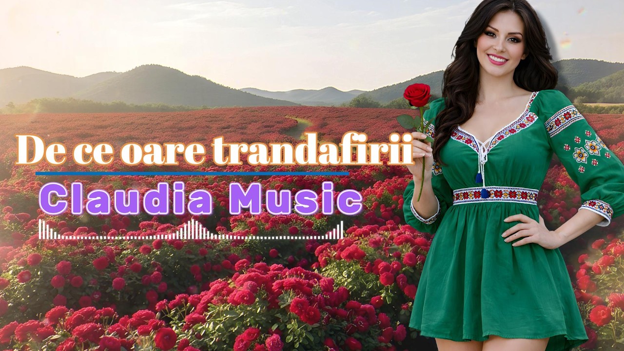 Claudia Music – De ce oare trandafirii | Muzică Populară Românească | Cover Remix