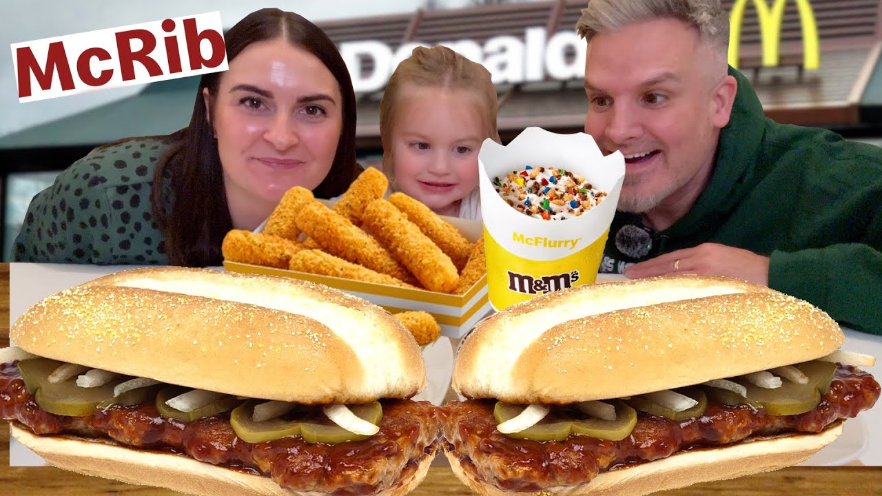 First Time trying the McRib & NEW ITEMS from Mcdonald's #mcrib #review